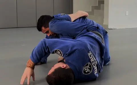 Educativo do Armlock virando de barriga para baixo